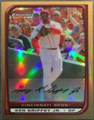 Ken Griffey Jr. [Gold Refractor] #81 Baseball Cards 2008 Bowman Chrome Prices
