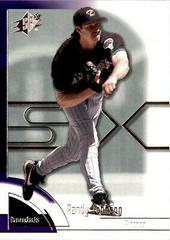 Randy Johnson #60 Baseball Cards 2002 Spx Prices