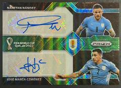 Jose Maria Gimenez, Nahitan Nandez Soccer Cards 2022 Panini Prizm World Cup Dual Signatures Prices