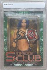 Sasha Banks [Green Refractor] Wrestling Cards 2021 Topps Chrome WWE 5 Timers Club Prices