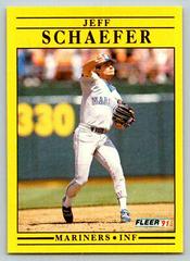 Jeff Schaefer Baseball Cards 1991 Fleer Update Prices