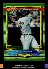 Mike Devereaux [Refractor] #117 Baseball Cards 1994 Finest Prices