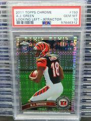 A.J. Green [Looking Left Xfractor] #150 Football Cards 2011 Topps Chrome Prices