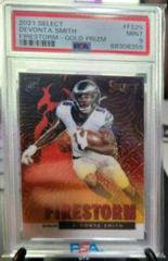 DeVonta Smith [Gold] Football Cards 2021 Panini Select Firestorm Prices