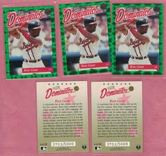 Ron Gant #4 Baseball Cards 1993 Panini Donruss Elite Dominator Prices