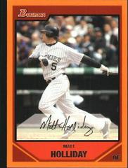 Matt Holliday #189 Baseball Cards 2007 Bowman Prices