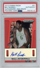 Bill Russell [Red Prizm] Basketball Cards 2013 Panini Prizm Autograph Prices