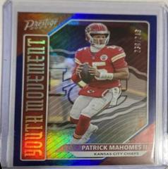 Patrick Mahomes II [Blue] #YM-1 Football Cards 2023 Panini Prestige Youth Movement Prices
