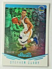 Stephen Curry [Teal] #1 Basketball Cards 2016 Panini Studio Prices