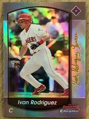 Ivan Rodriguez [Refractor] #41 Baseball Cards 2000 Bowman Chrome Prices