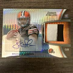 Brandon Weeden [Autograph Prism Refractor] Football Cards 2012 Bowman Sterling Prices