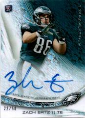 Zach Ertz [Frost Refractor] Football Cards 2013 Topps Platinum Autograph Prices