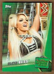 Alexa Bliss [Green] #3 Wrestling Cards 2019 Topps WWE Money in the Bank Prices