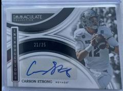 Carson Strong #II-CST Football Cards 2022 Panini Immaculate Collegiate Introductions Autographs Prices
