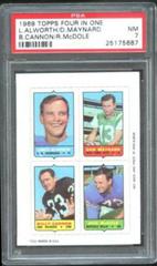 Lance Alworth, Don Maynard, Billy Cannon, Ron McDole Football Cards 1969 Topps Four in One Prices
