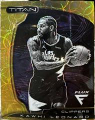 Kawhi Leonard [Gold Vinyl] #92 Basketball Cards 2022 Panini Flux Titan Prices