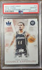 Trae Young [Amethyst] #13 Basketball Cards 2022 Panini Court Kings Double Exposure Prices