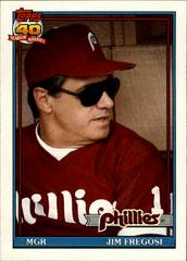 Jim Fregosi #43T Baseball Cards 1991 Topps Traded Prices