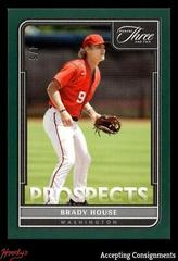 Brady House [Emerald] Baseball Cards 2022 Panini Three and Two Prospects Prices