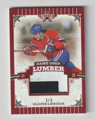Claude Lemieux [Red] Hockey Cards 2021 Leaf Lumber Game Used Prices