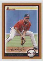 Chipper Jones [Orange] Baseball Cards 2010 Bowman Prices
