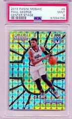 Paul George Basketball Cards 2019 Panini Mosaic Center Stage Prices