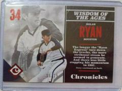 Nolan Ryan [Red] #56 Baseball Cards 2017 Panini Chronicles Prices