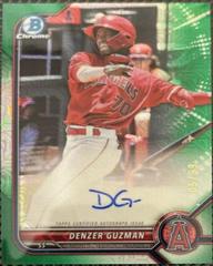 Denzer Guzman [Green Refractor] #BMA-DG Baseball Cards 2022 Bowman Chrome Mega Box Mojo Autographs Prices