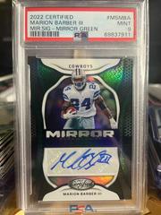 Marion Barber III [Green] #MS-MBA Football Cards 2022 Panini Certified Mirror Signatures Prices