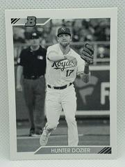Hunter Dozier [Black & White] #91 Baseball Cards 2020 Bowman Heritage Prices
