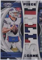 Josh Allen [Purple] #POG-7 Football Cards 2023 Panini Certified Piece of the Game Prices