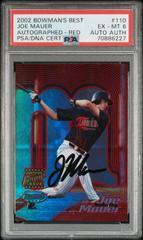 Joe Mauer [Autographed Red] #110 Baseball Cards 2002 Bowman's Best Prices