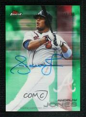 Andruw Jones [Green Refractor] #FA-AJ Baseball Cards 2016 Topps Finest Autographs Prices