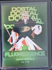 Lukas Dostal [Green] Hockey Cards 2022 Upper Deck Fluorescence Prices