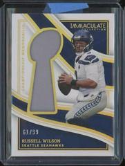 Russell Wilson #10 Football Cards 2023 Panini Immaculate Championship Memorabilia Prices