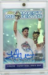 Kurt Warner [Refractor Autograph] Football Cards 2000 Topps Finest Moments Prices