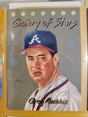 Greg Maddux Baseball Cards 1993 Panini Donruss Triple Play Gallery of Stars Prices