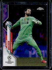 Alisson Becker [Purple] #14 Soccer Cards 2019 Topps Chrome UEFA Champions League Sapphire Prices