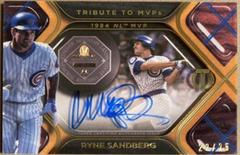 Ryne Sandberg [Orange] #TTM-RS Baseball Cards 2022 Topps Tribute to MVPs Autographs Prices
