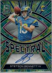 Stetson Bennett IV #9 Football Cards 2023 Panini Spectra Rookie Autograph Neon Splatter Prices