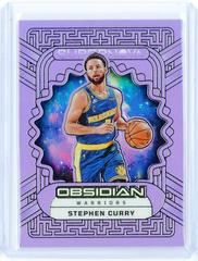Stephen Curry [Purple Flood] #4 Basketball Cards 2022 Panini Obsidian Supernova Prices