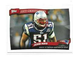 Jerod Mayo #PP29 Football Cards 2010 Topps Peak Performance Prices