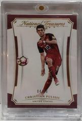 Christian Pulisic [Gold] #35 Soccer Cards 2018 Panini National Treasures Prices