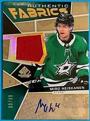 Miro Heiskanen [Autograph] #AF-MH Hockey Cards 2021 SP Game Used Authentic Fabrics Prices