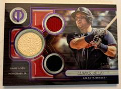 Austin Riley [Purple] #TTR-AR Baseball Cards 2024 Topps Tribute Triple Relic Prices