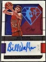 Bill Walton [Purple] #75-BWT Basketball Cards 2021 Panini One and One 75th Team Signatures Prices