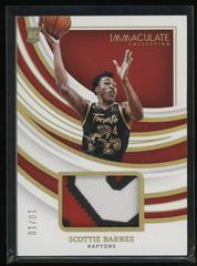 Scottie Barnes [Patch Autograph Gold] Basketball Cards 2021 Panini Immaculate Collection Prices