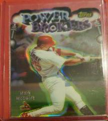 Mark McGwire [Refractor] Baseball Cards 1999 Topps Power Brokers Prices