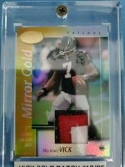 Michael Vick [Mirror Gold Jersey] #3 Football Cards 2002 Leaf Certified Prices