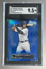 Roberto Campos [Blue] #BSP-52 Baseball Cards 2022 Bowman Sterling Prices